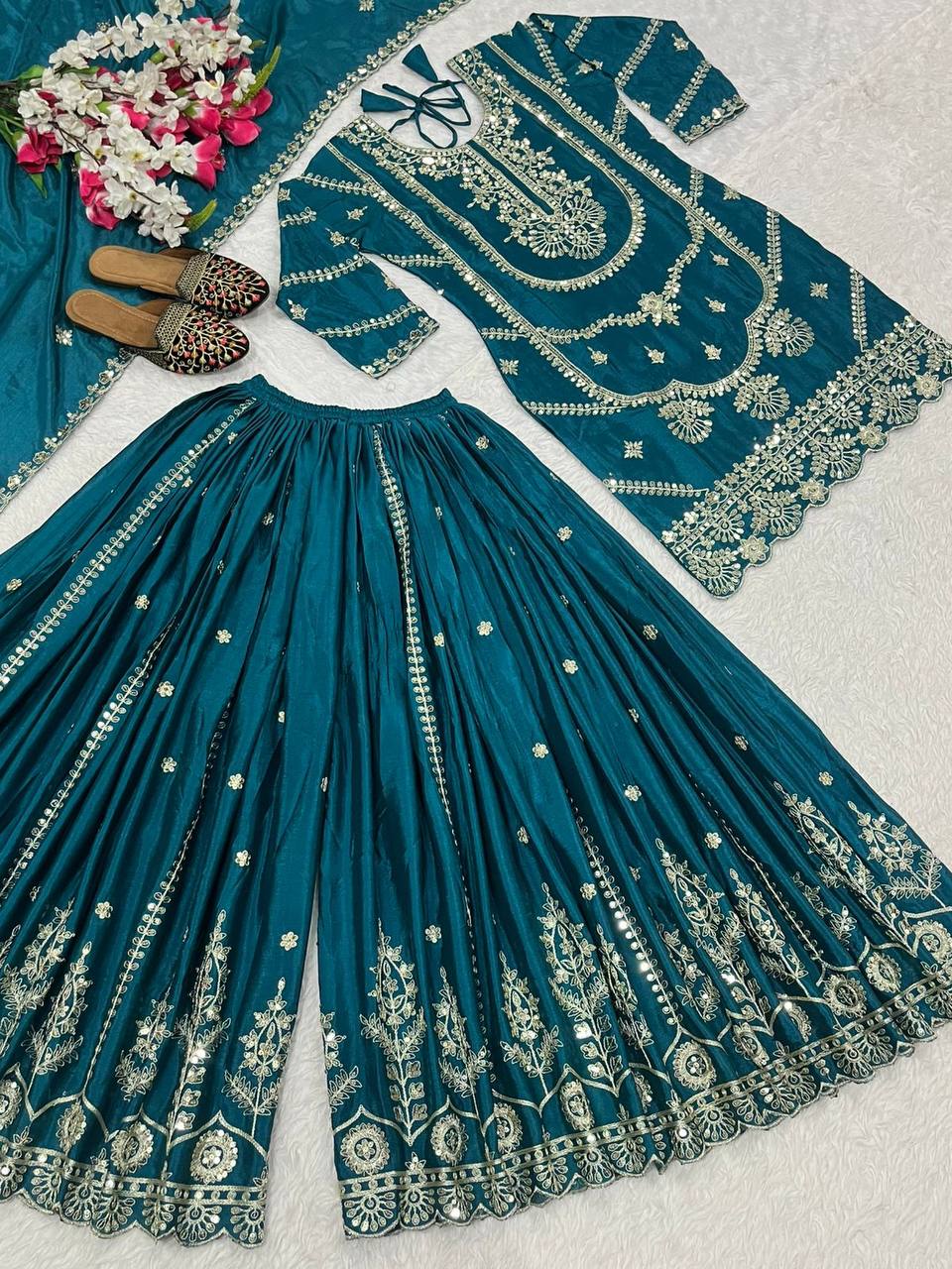The Rani Pink Ceremonial Heritage Gharara